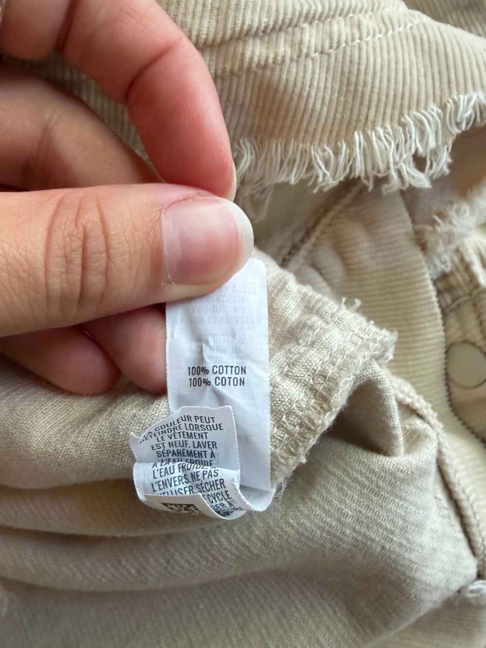 Aerie Lightweight 100% Cotton Corduroy Half-Zip Shirt Jacket - Beige - Picture 5 of 10